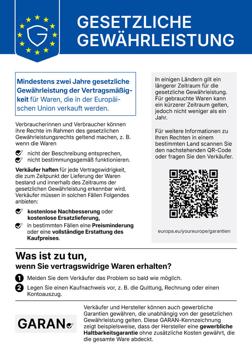 EU-Gewährleistungslabel