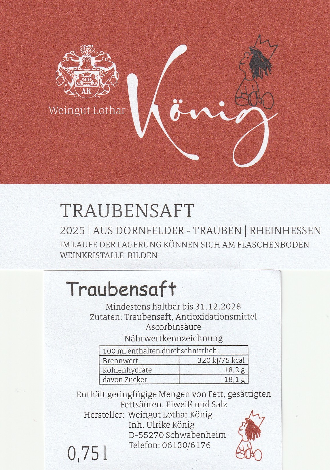 Dornfelder Traubensaft