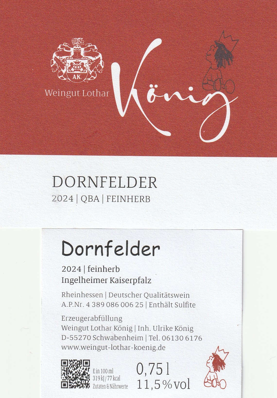  Dornfelder QbA feinherb