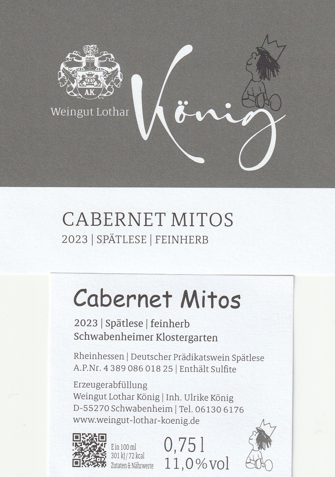 Cabernet Mitos Spätlese feinherb