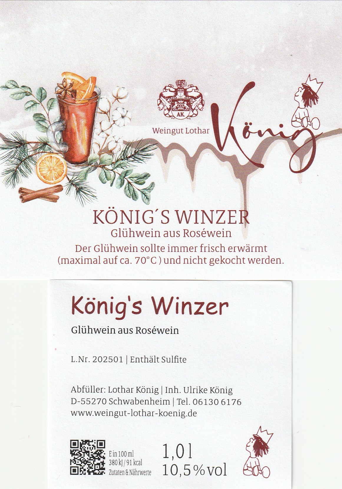 König's Winzerglühwein Rosè